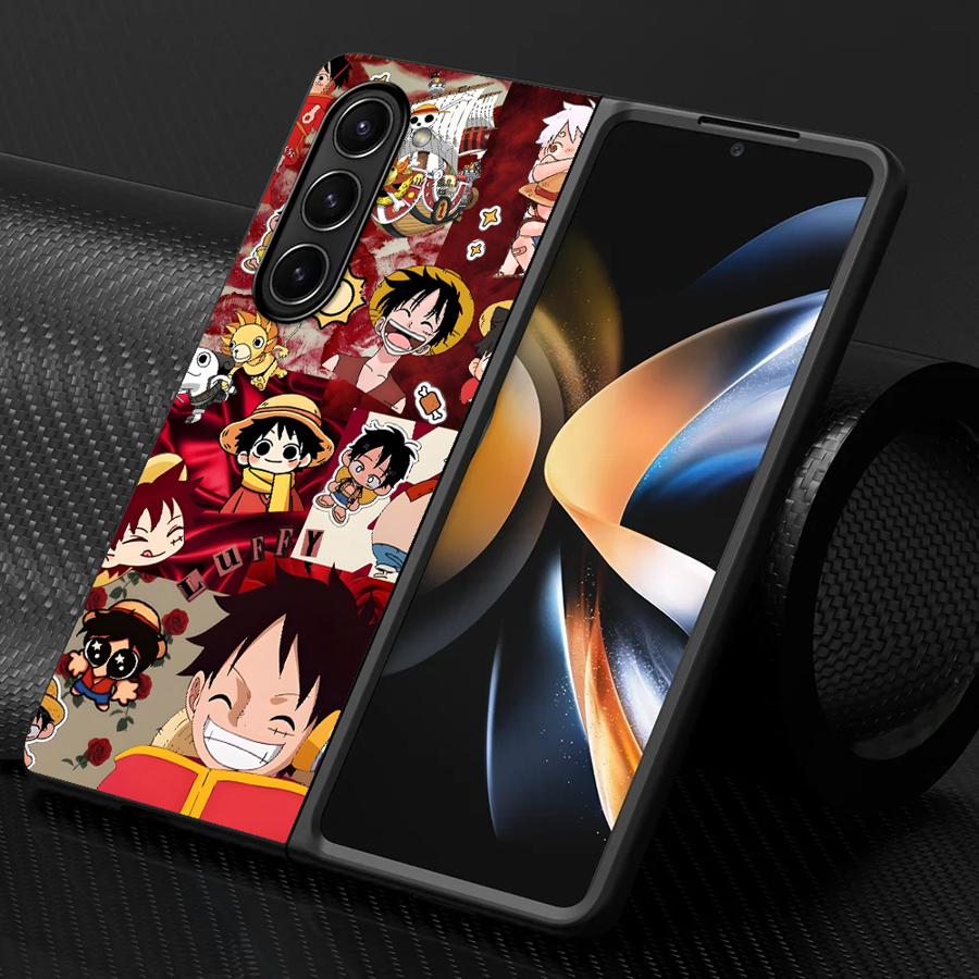 Hard Phone Cover Case for Samsung Galaxy ZFold6 ZFold7 ZFold5 Z Fold 7 6 5 4 3 ZFold3 ZFold4 One Piece Monkey D. Luffy