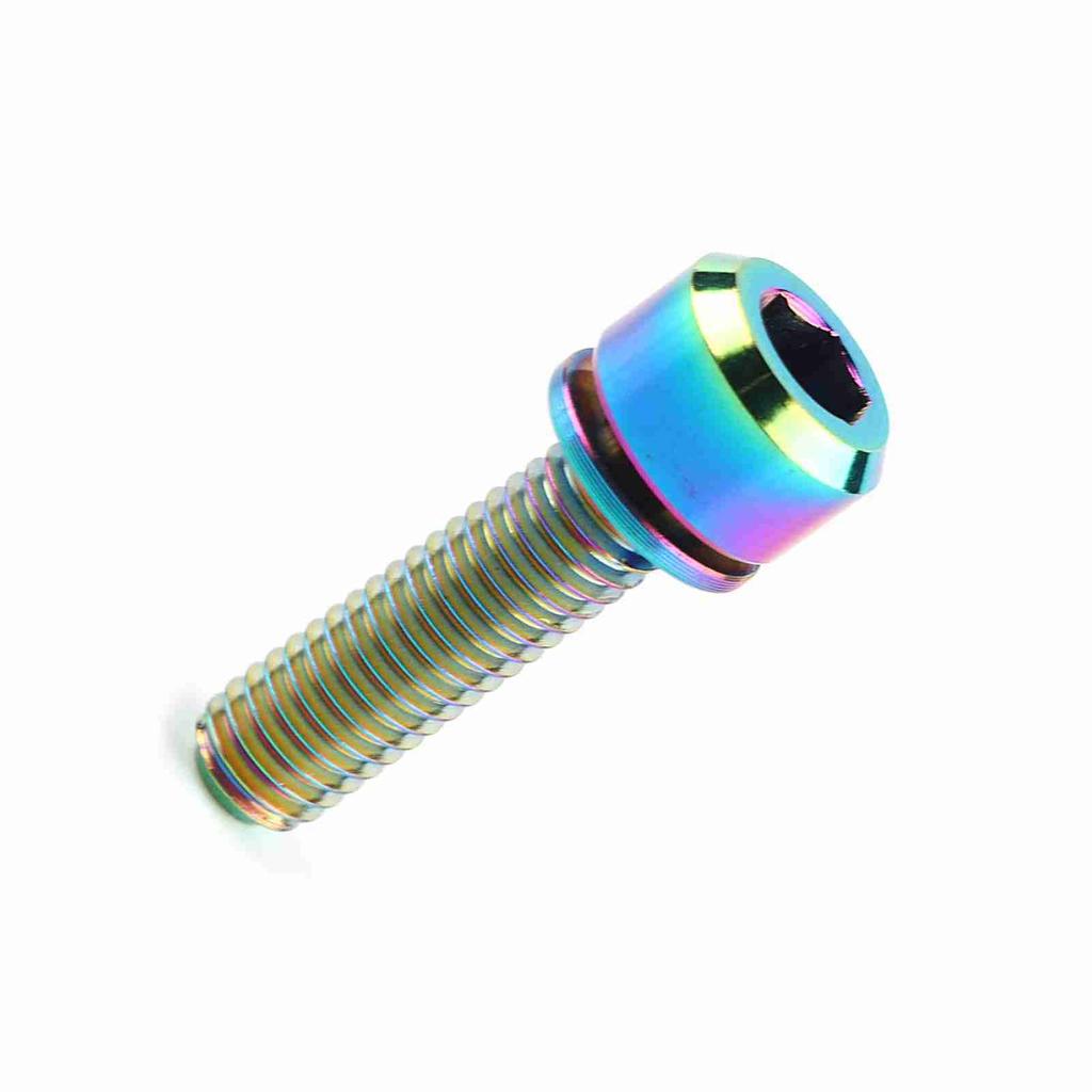 Titanium Alloy Bicycle Titanium Tapered Head Bolt Screw With Washer For Mountain Bike