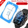 Quick Pasting Tempered Glass For Apple Watch Ultra 3/2/1 49mm Easy To Install Screen Glass Protective Film Ultra 3-2-1 49mm Film