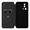 For Xiaomi 13 Lite/Civi 2 5G Phone Case PU Leather Carbon Fiber Texture Stand Card Slot Cover