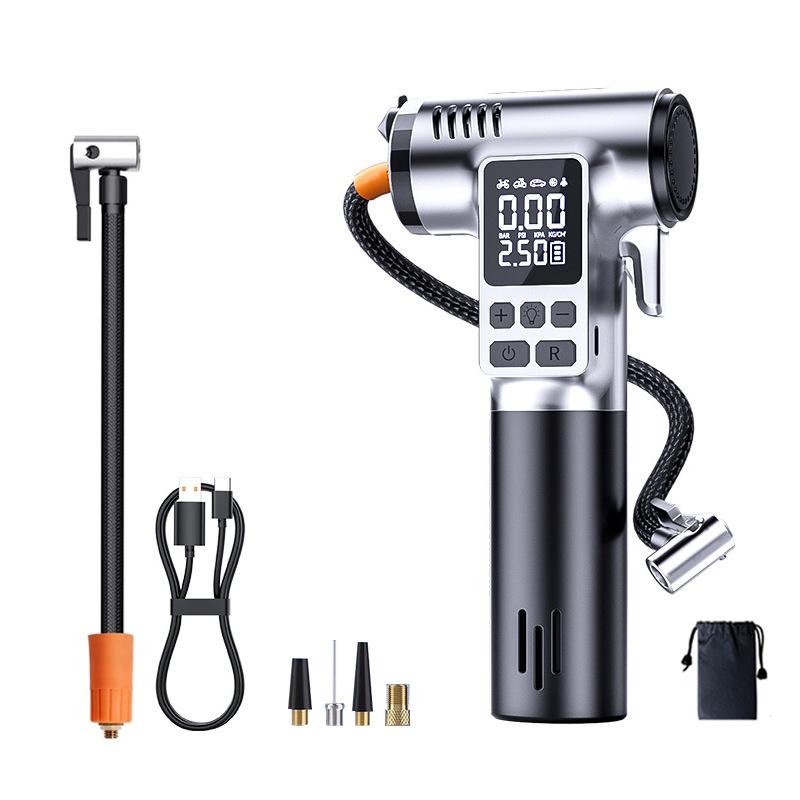 

SEAMETAL Автомобильный беспроводной воздушный насос с цифровым дисплеем Портативный нагнетатель воздуха Многофункциональный автомобильный инструмент с легким стеклоподъемником 1set