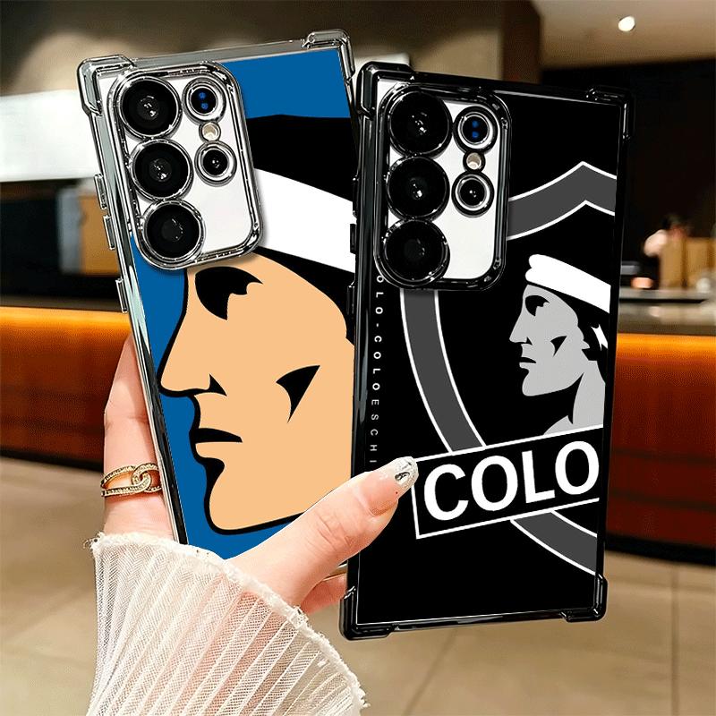 Social Y Deportivo Colo Club Plating Phone Case For Samsung Galaxy S24 S25 FE S26 Edge S23 Ultra S22 S21 Plus S20 Anti-Fall Aira