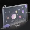 4/12pcs A4 Space Zipper Folder File Bag Pouch Sakura Stationery Storage Bag for School Office Supplies Cartoon Storage Organizer