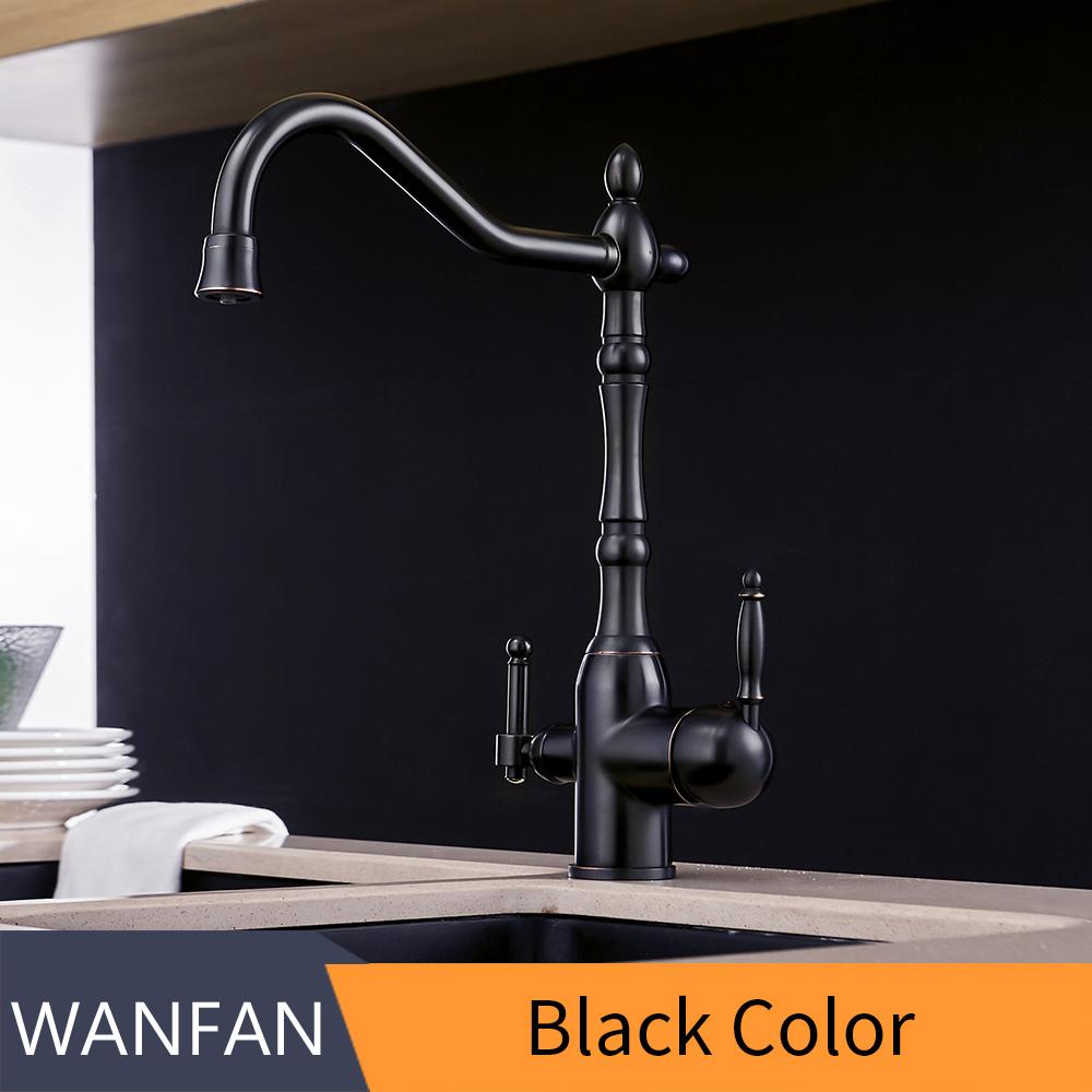 Kitchen Purify Faucets Gold Mixer Tap Cold and Hot 360 Rotation with Water Purification Features Kitchen Crane Tap MH-0193