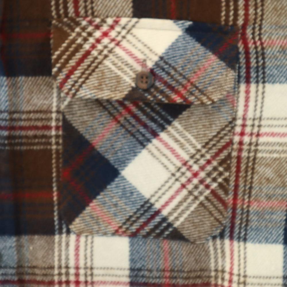 Sears 70s 80s Made In Korea Acrylic Vintage Check Pattern Long Sleeve Flannel Shirt Men's Used