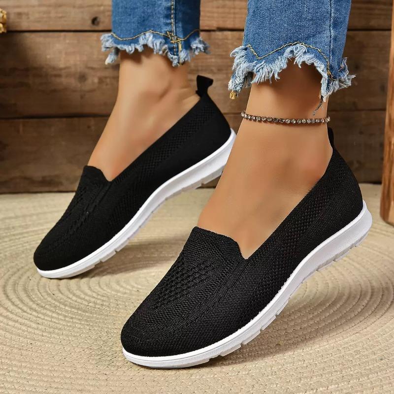 Fashion Women's Casual Flats Outdoor Lightweight Walking Shoes Summer Comfortable Breathable Mesh Shoes New style Hollowing Shoes