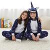 Piżama Onesie Kigurumi Kostium Gwiazdki Jednorożec Dzieci 115 - 125Cm