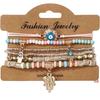 Bohemian bracelet creative tassel multi-layer beaded bracelet
