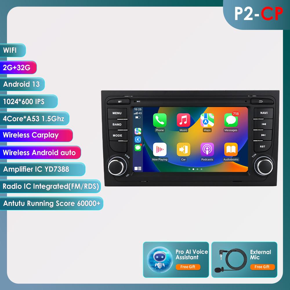 

Hizpo 4G-LTE Carplay 7-дюймовый Android автомобильный радиоприемник GPS для A4 B9 B8 B7 B6 S4 RS4 SEAT Exeo Мультимедиа RDS 2din Автомагнитола Стерео Видео Интеллектуальная навигация P2CP 4Core 2G 32G AI