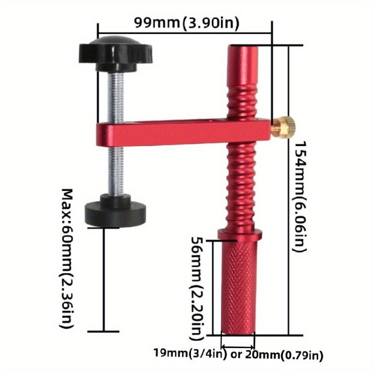 Upgrades Woodworking Table Clamps Aluminum Benches Dog Hold Down Set Simple Installation for Enhances Work Precisions