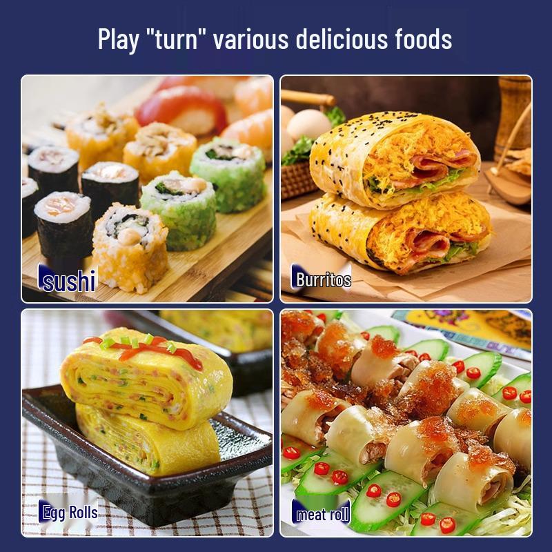 Podložka na rolování sushi - Zelená loupaná bambusová podložka pro domácí a komerční použití