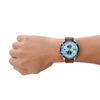 Diesel DZ4656 Chronograph 48 mm Blue Dial Watch with Brown Leather Strap for Men