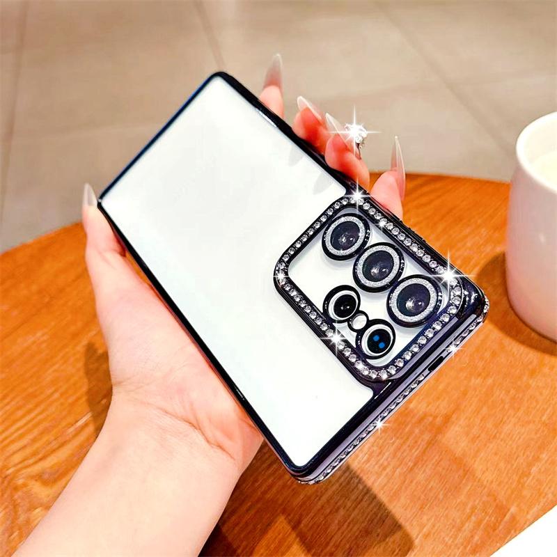 Glitter Diamant Etui for Samsung Galaxy S25 Edge S23 Ultra S24 FE A56 A36 A26 A16 A55 A35 A25 A15 A54 A34 A14 Deksel iPhone 16 15 Pro Max 14 Plus 13 12