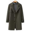 Double-sided Cashmere Coat Medium and Long Autumn and Winter High-end Thickened Wool Trench Coat Nizi Boys Coat