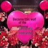 Xiaohongshu Qixi Festival Giant Heart Proposal Balloons - City Check-in Landmark Decorations
