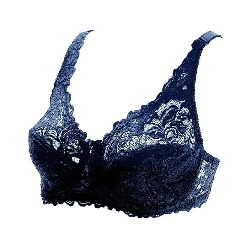 Dámská podprsenka Průhledná Ultratenká Braletka Plus Size Spodní prádlo Krajková Podprsenka