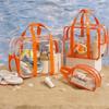 Large Capacity Transparent Cosmetic Bag PVC Outdoor Sports Bag Fashion Swimming Storage Bag  Sports