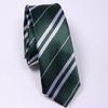 2024 New British Stripes Korean Version of The Tie Fashion Polyester Silk Tie