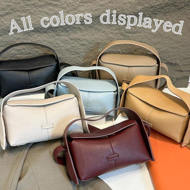 Women's Fashion Retro Large-capacity Shoulder Bag, Cow Leather Messenger Bag