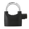 Black Anti Theft Security Padlock Waterproof Siren Alarm Lock for Motorcycle Bicycle Door Windo