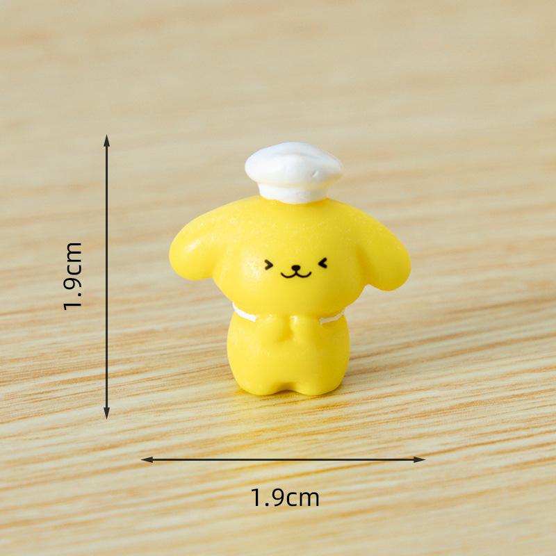Cute Micro-landscape, Yellow Cream, Cute Chef, Puppy, Diy Home Decorations, Hair Clips, Doll House, Small Ornaments