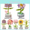 Creative Plant Flower Building Blocks For Children Diy Puzzle Toy Gift For Valentine's Day Sunflower Style