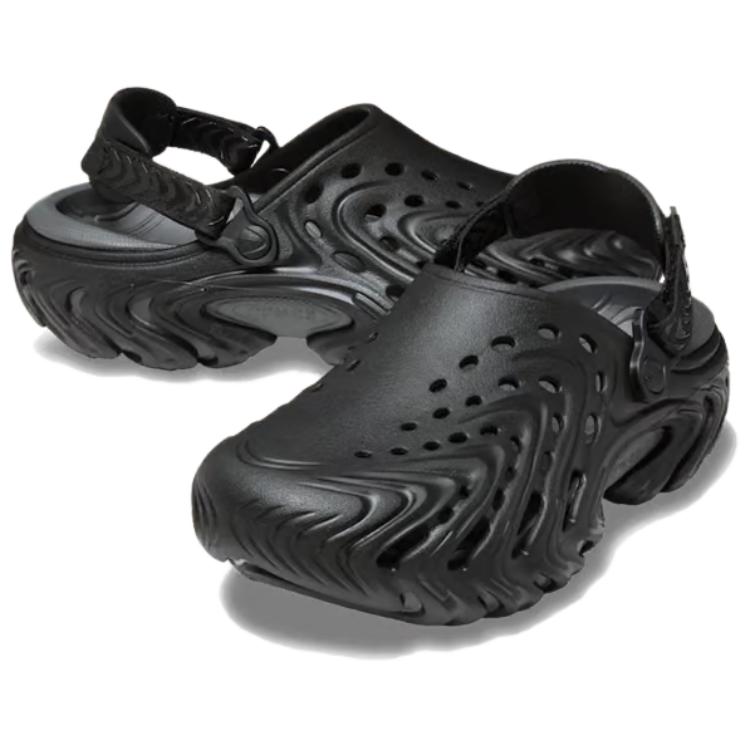 Crocs Echo II Chrome Black Men Sneakers Black-Chrome 213780-0TK