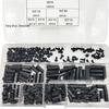 250-Piece M3 Black Nylon Hex & Phillips Round Head Screw Kit with Isolation Support Columns