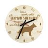 German Shepherd Dog, Alsatian Wolf Dog - Clock with Dog, Wooden Clock with Engraving, Personalised Clock by