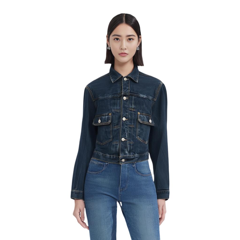 Levis Bluetab™ Series FW25 Button Flap Pocket Loose Denim Jacket Women jackets A5884-0004