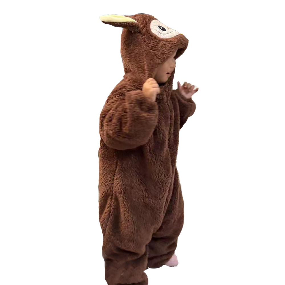 Labubu Baby Kigurumi Plyšové Kreslené Pyžamo Onesie Pre Deti Jednodielne Pyžamo Celotelový Oblek Halloweensky Cosplay Kostým Vianočný Novoročný Darček
