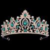 Baroque Crystal Tiaras and Crowns Rhinestone Prom Diadem Headband for Women Bridal Wedding Hair Accessories Jewelry Crown Tiara