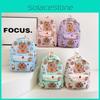 Colorful And Fun Capybara Kids Backpack Trendy Nylon School Bag Perfect For Preschoolers