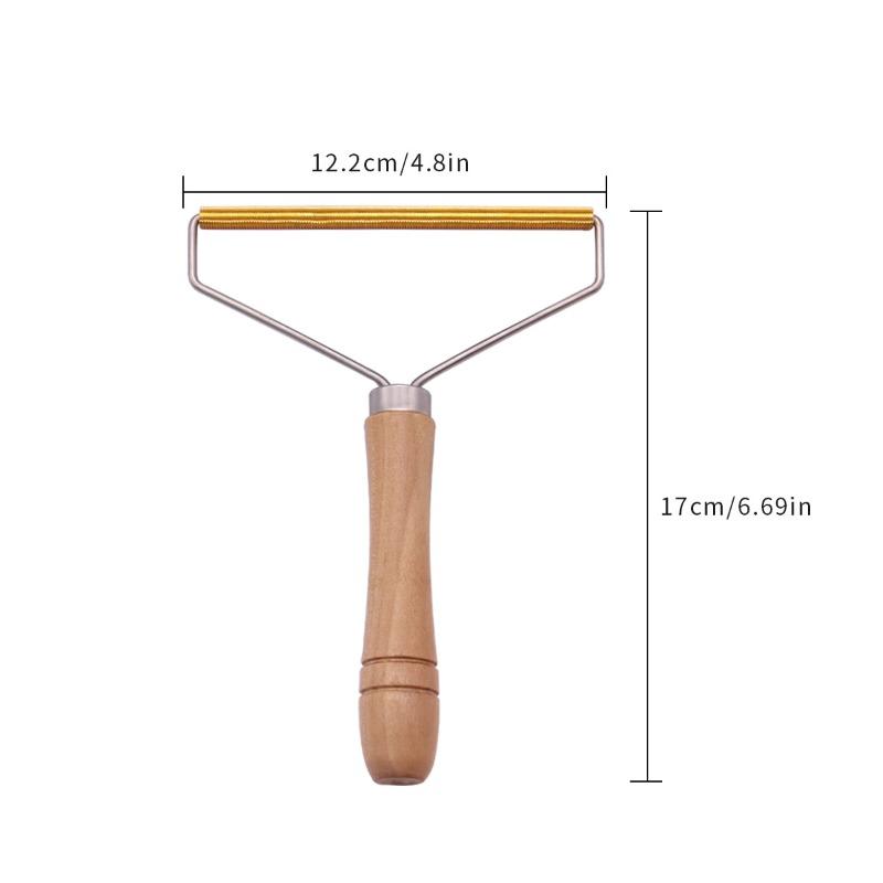 

Wooden-handled Pet Hair Scraper, Cat Hair Cleaning Tool, Carpet Hair Removal Wonder, for Cats