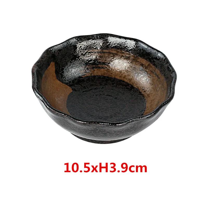 2 Pcs Japanese Creative Ceramic Household Dishes Desserts Small Bowls Bowl Snacks Cold Dishes Hot Pot Seasoning Saucer Soy Sauce