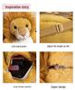 Cross-Border Plush Animal Backpack Toys: Elephant, Pink Rabbit, Lion, Sloth Dolls, Girls' Cloth Doll Bags
