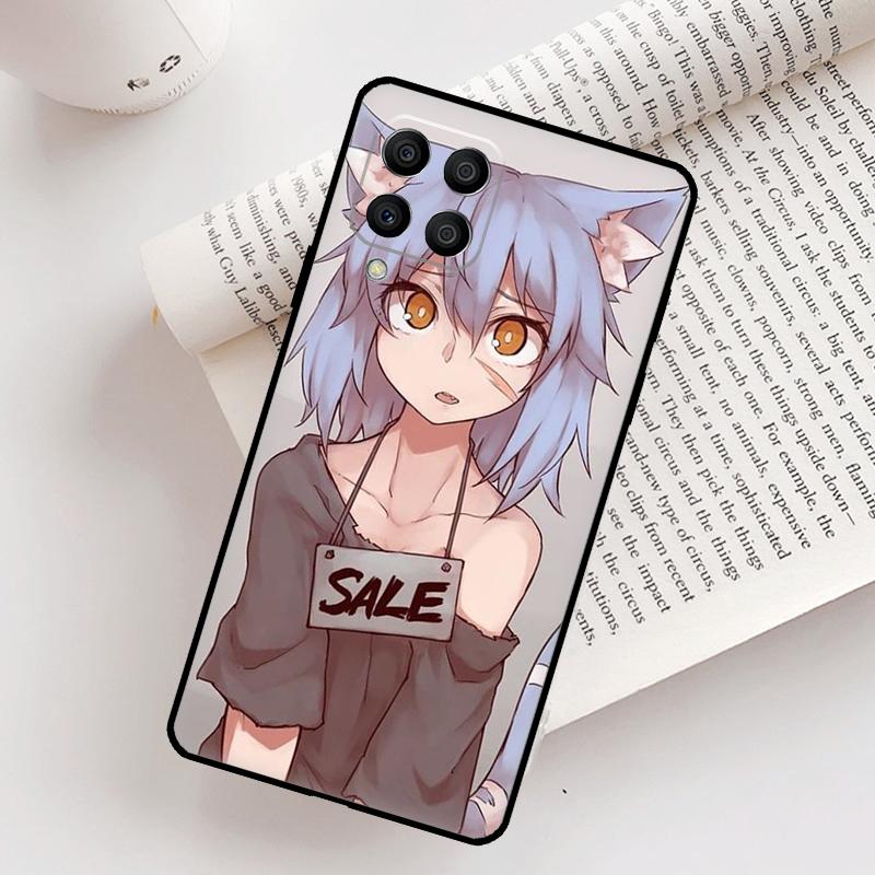 Anime Cat Girl Case For Samsung Galaxy M21 M31 M13 M33 M53 M15 M35 M55 M16 M36 M56 M12 M32 M52 M14 M34 M54