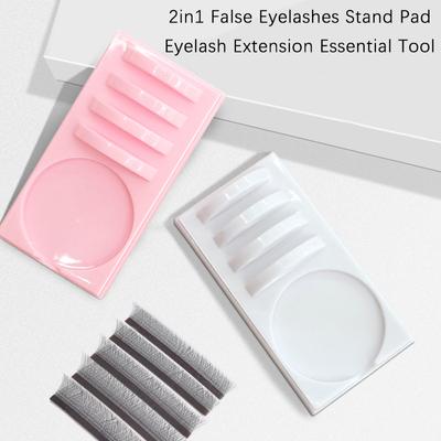 1 Stück 2in1 Wimpernständer Pad Kleberpalette Wimpernhalter Pad Einzelwimpernverlängerung Unverzichtbares Werkzeug