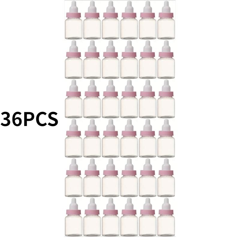 

36pcs Cute Candy Gift Boxes Plastic Mini Bottle Shaped Candy Containers for Small Item Snack Packaging Birthday Party Decoration 4x8.5cm