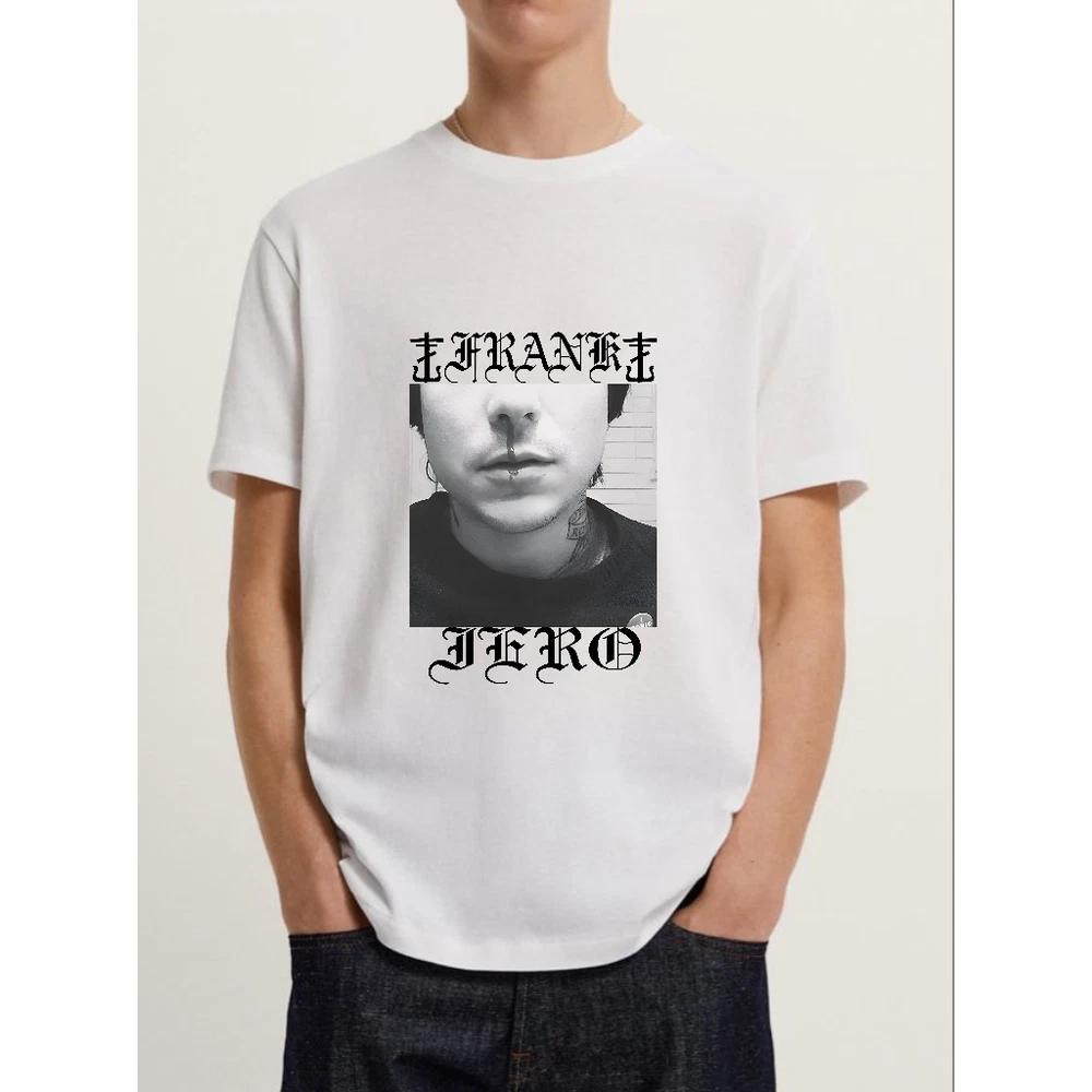 White frank iero tshirt with nose bleed design new S
