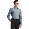 YOUNGOR Men's Winter Business Casual Warm Long-Sleeve Shirt