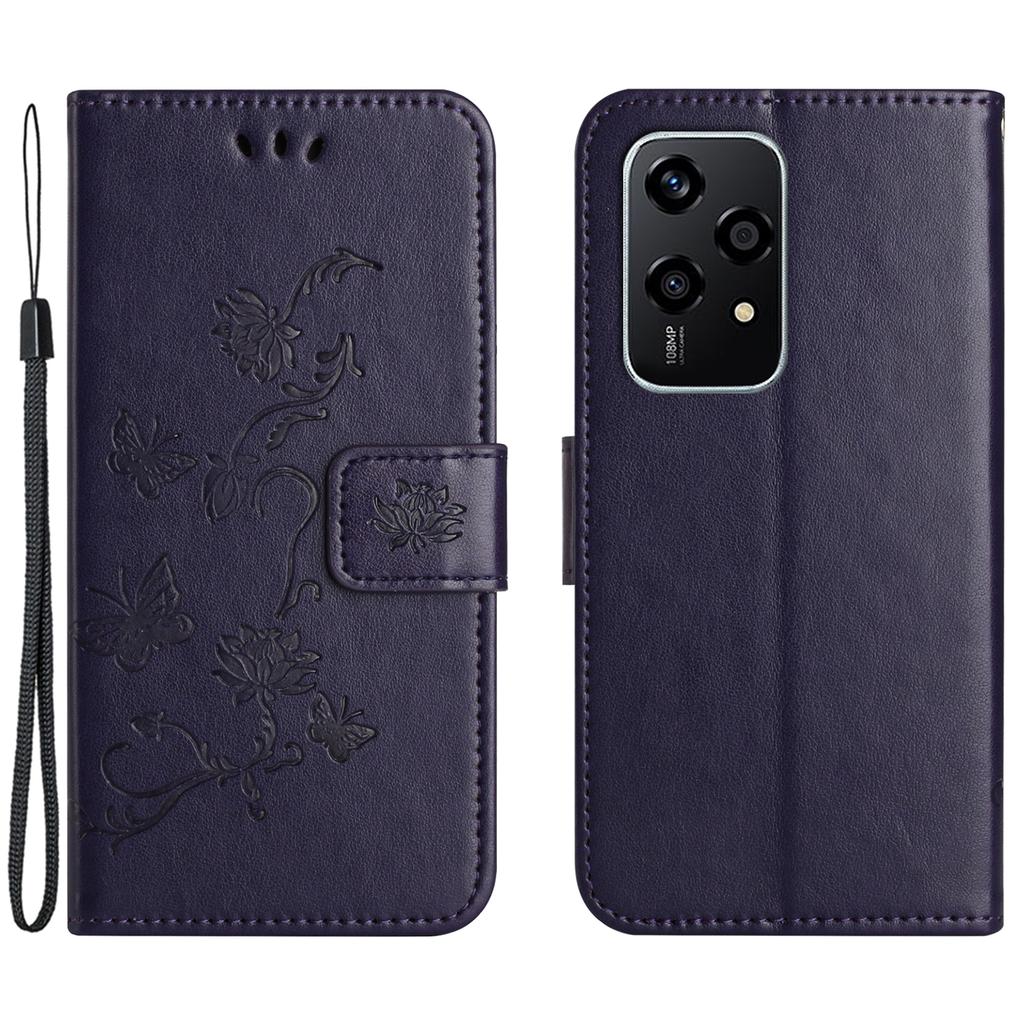 For Honor 200 Lite Case Butterfly Flower Leather Wallet Book Stand Phone Cover