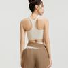 Nude Feeling Yoga Set: Color Block Anti-Exposure Two-Piece Sports Shorts