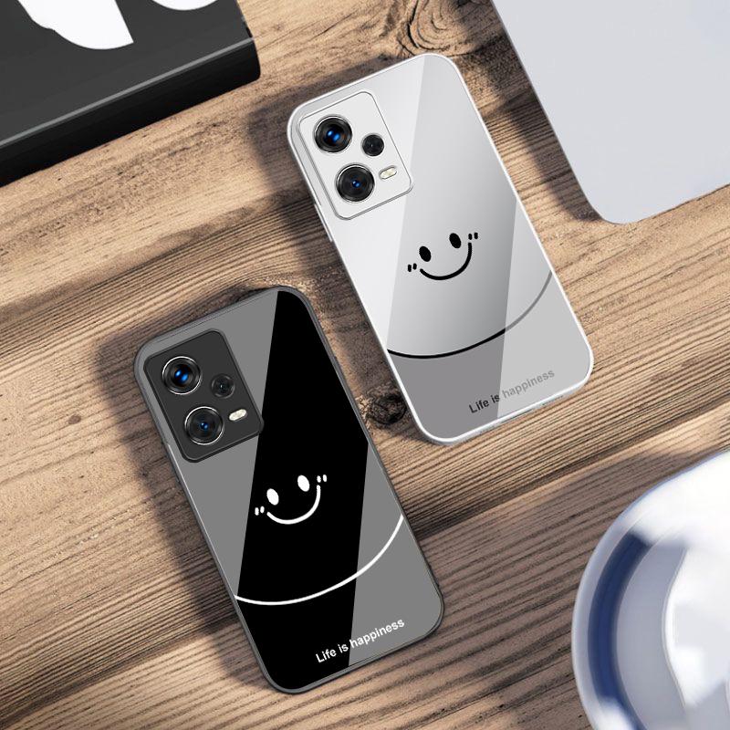 Life is about being happy For Redmi Note 10 10T 11 12 13 14 11T 11S 12 14 Pro Plus A4 14C A3 A3x K40 Gaming Tempered Phone Case