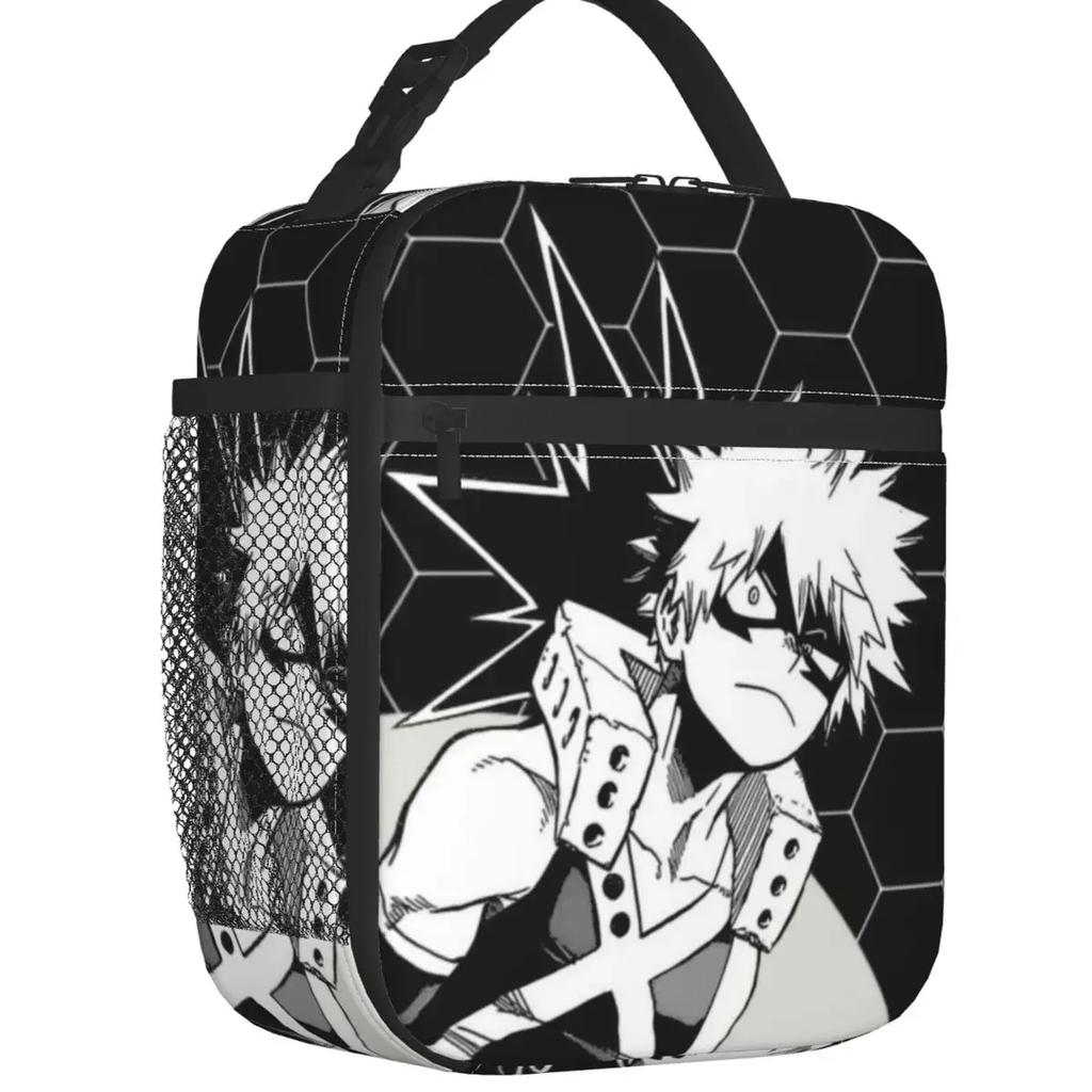 My Hero Academia Anime Manga Bolsas de Almuerzo Aisladas Térmicamente Mujeres MHA All Might Tote de Almuerzo Portátil Picnic Multifunción Fiambrera
