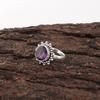 Afrikanischer Amethyst Edelstein Schmuck, 925 Massiv Sterling Silber Ring, Handgefertigter Silberring, Zarter Silberring Geschenk für Katholiken