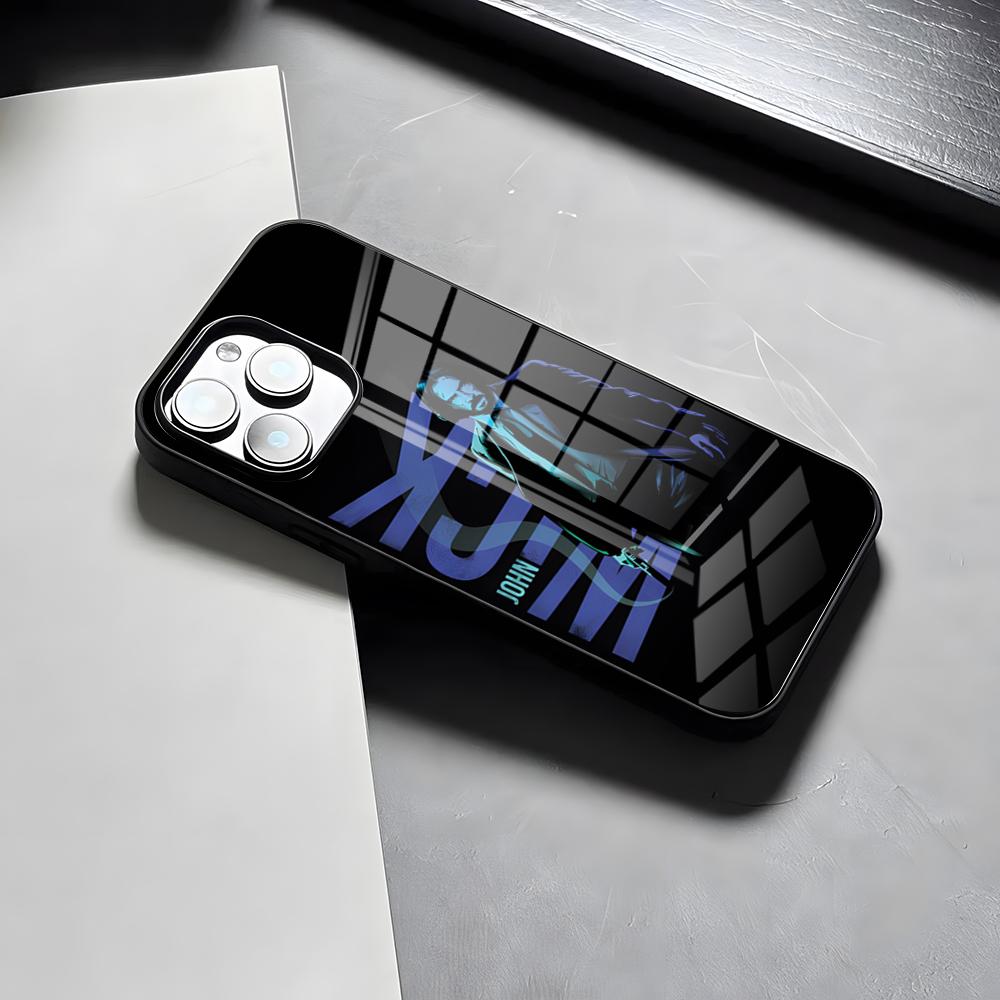 

Movie Character John Wick Phone Case For IPhone 17 Pro Max 15 Pro 16 14 Plus 12 13 Mini 11 Pro Shockproof Glass Cover iPhone16Pro