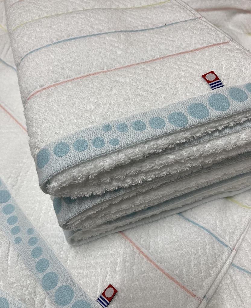 Imabari Towel Gift 2 Face Striped Made In Gift Box Perfect for Gifts Set Towels, Pattern, Japan, 100% Cotton, Included,