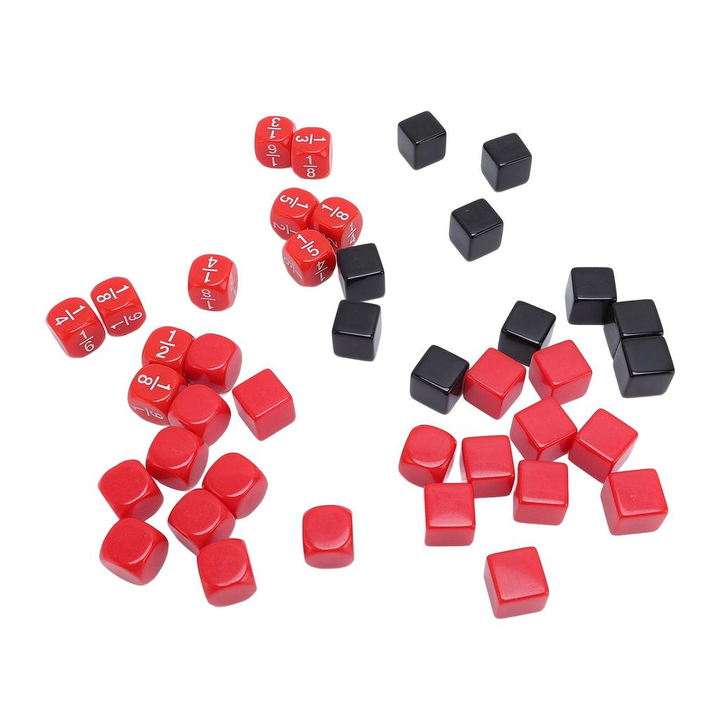 40 buc Zaruri cu 6 fețe 16mm Cub Set clasic de zaruri cu sac de depozitare pentru jocuri educaționale