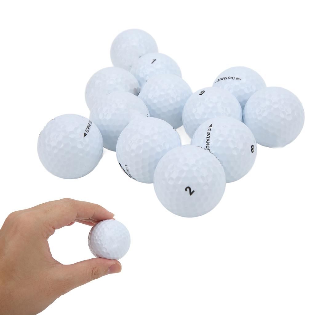 12Pcs/box Double Layer Golf Game Balls Golf Swing Putting Practice Ball Long Distance